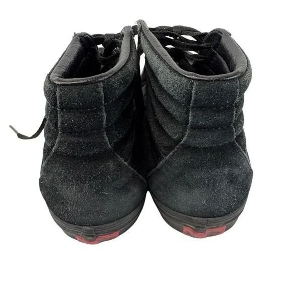Vans Sk8 Hi Black Suede High Top Skate Shoes Men 6.5 Women 8